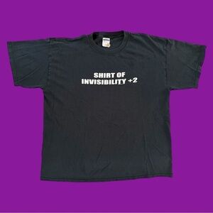 Vintage 90s "Shirt of Invisibility +2" t-shirt